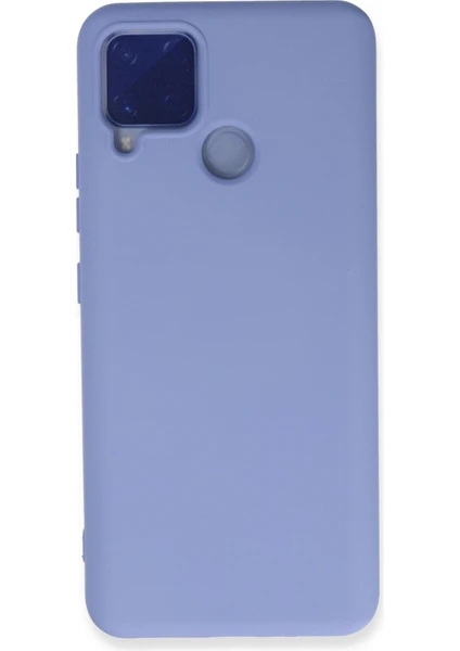 Happycase Realme C15 Kılıf Nano Içi Kadife  Silikon - Lila