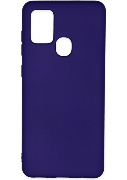 Samsung Galaxy A21S Kılıf Nano Içi Kadife Silikon - Mor