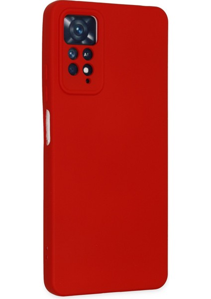 Xiaomi Redmi Note 11 Pro Kılıf Nano Içi Kadife Silikon - Kırmızı modelleri