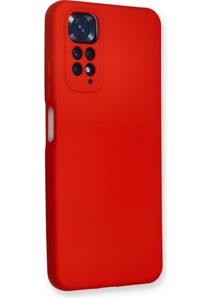 Xiaomi Redmi Note 11S Kılıf Nano Içi Kadife Silikon - Kırmızı