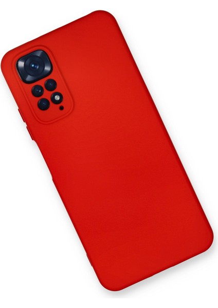 Xiaomi Redmi Note 11S Kılıf Nano Içi Kadife Silikon - Kırmızı