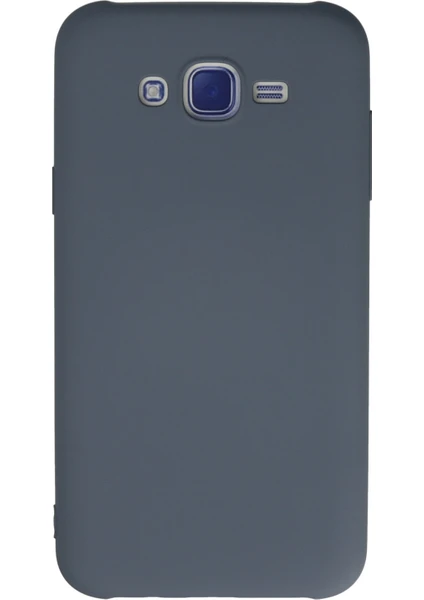 Happycase Samsung Galaxy J7 Kılıf Nano Içi Kadife  Silikon - Gri