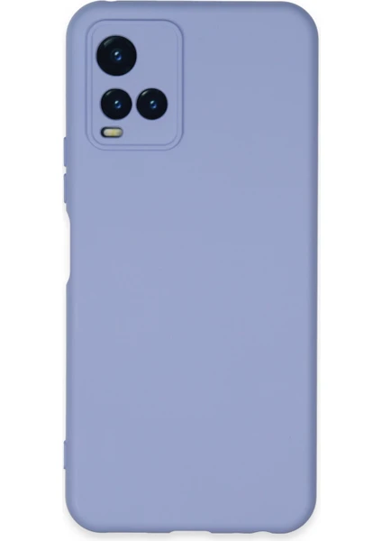 Happycase Vivo Y21 Kılıf Nano Içi Kadife  Silikon - Lila