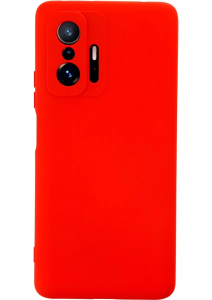 Happycase Xiaomi Mi 11T Kılıf Nano Içi Kadife  Silikon - Kırmızı