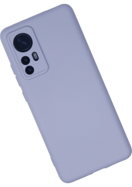 Happycase Xiaomi Mi 12 Kılıf Nano Içi Kadife  Silikon - Lila