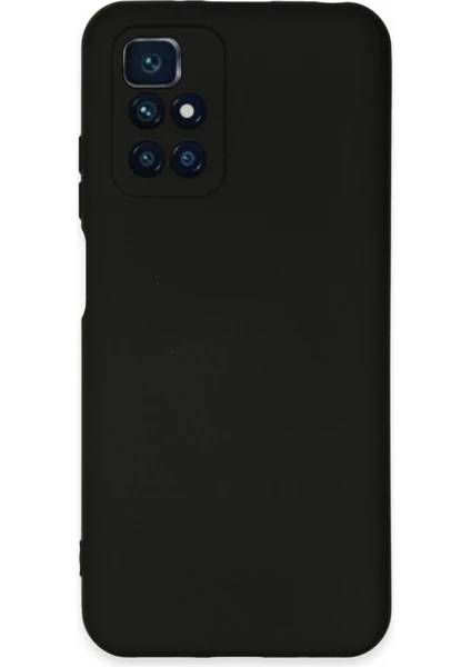 Happycase Xiaomi Redmi 10 Kılıf Nano Içi Kadife  Silikon - Siyah