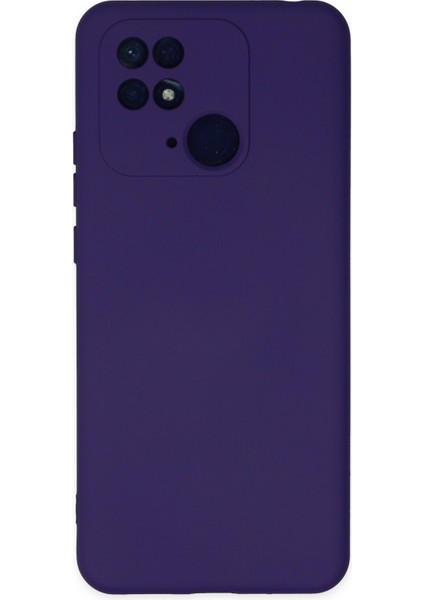 Happycase Xiaomi Redmi 10C Kılıf Nano Içi Kadife  Silikon - Mor