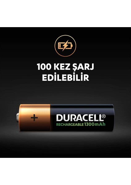 Şarj Edilebilir Aa 1300MAH Piller, 2’li Paket