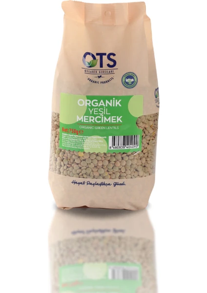 OTS Organik Yeşil Mercimek 750 g.