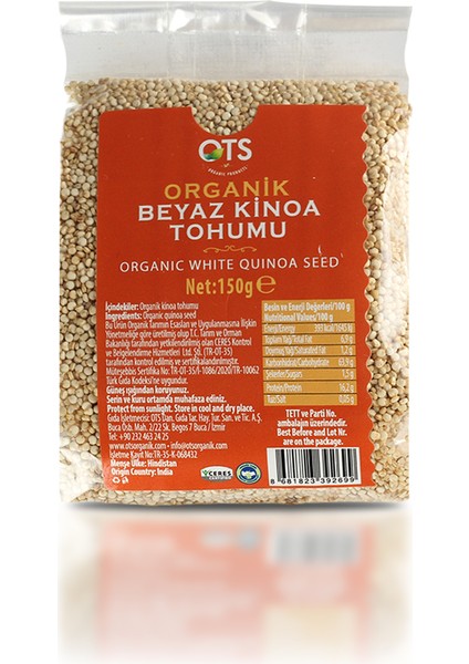 Kinoa ( Beyaz ) Tohumu 150 g.