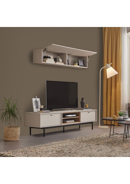 Loreto Tv Ünitesi Seti 1 - Kırık Beyaz