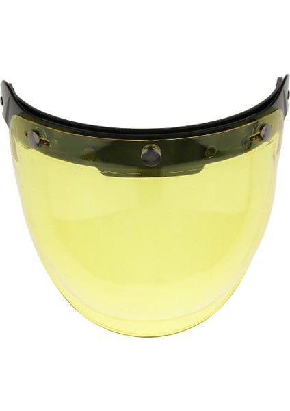 Motosiklet 3 Snap Kask Vizör Kalkanı Harley Sarı (Yurt Dışından)