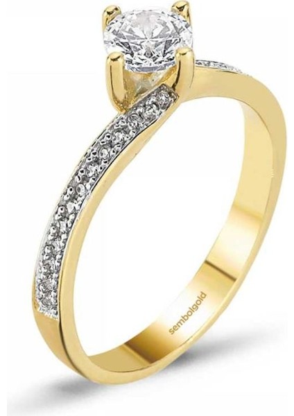 Altın Tektaş Yüzük