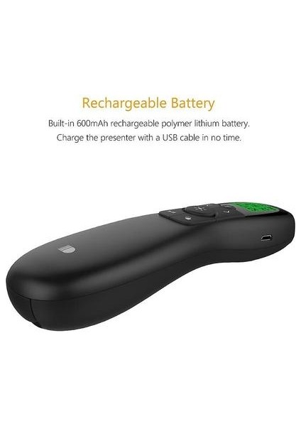 Doosl DSIT023C 2.4g Kablosuz Yeşil Lazer Işaretçi Sunucusu Ppt Presentati Için LCD Ekran Zamanlayıcısı (Yurt Dışından) indirimleri