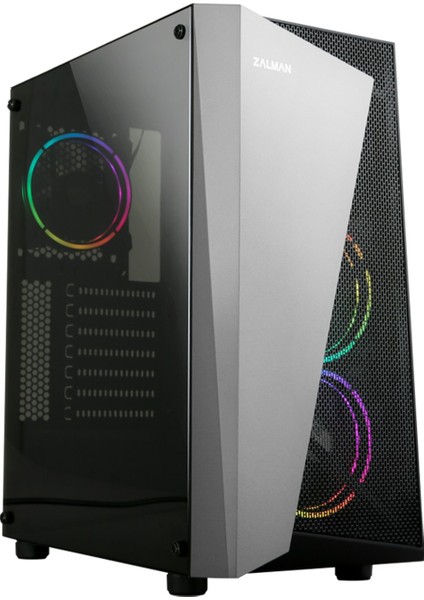 S4 Plus 120MM Rgb Fanlı Megamax 600W 80 Siyah Atx Mid Tower Gaming Oyuncu Kasası