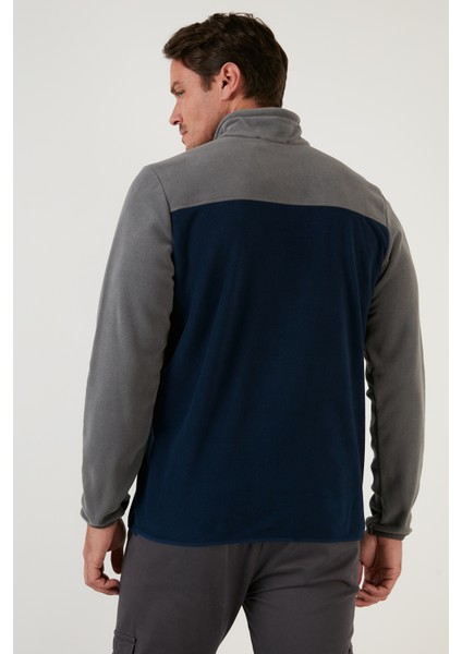 Regular Fit Fermuarlı Dik Yaka Kışlık Şardonlu Polar Erkek Polar 5906016 indirimleri