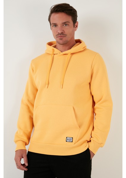 Slim Fit Kapüşonlu Kanguru Cepli İçi Tüylü Yumuşak Şardonlu Sweat Erkek SWEAT 5905281 fiyatları