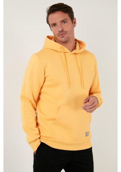 Slim Fit Kapüşonlu Kanguru Cepli İçi Tüylü Yumuşak Şardonlu Sweat Erkek SWEAT 5905281 fırsatları