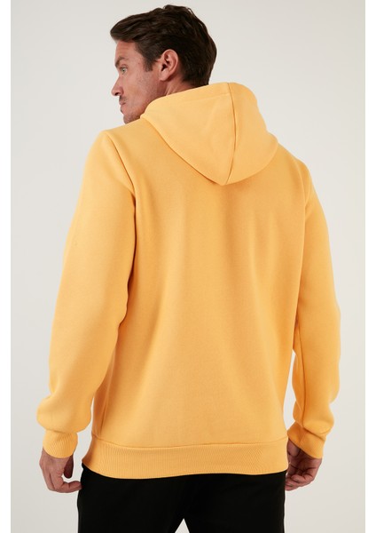 Slim Fit Kapüşonlu Kanguru Cepli İçi Tüylü Yumuşak Şardonlu Sweat Erkek SWEAT 5905281 indirimleri