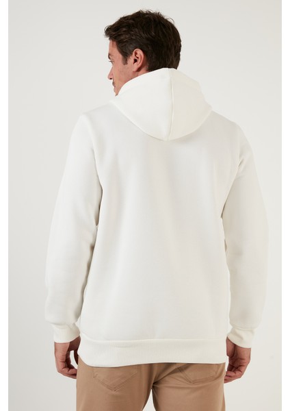 Regular Fit Kapüşonlu Kanguru Cepli İçi Tüylü Yumuşak Şardonlu Sweat Erkek SWEAT 5905281 indirimleri