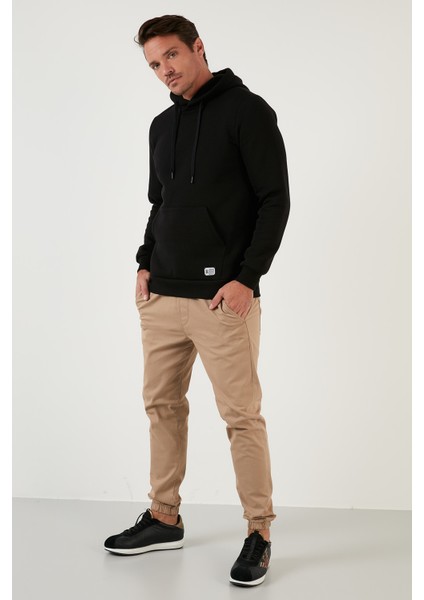 Slim Fit Kapüşonlu Kanguru Cepli İçi Tüylü Yumuşak Şardonlu Sweat Erkek SWEAT 5905281 fırsatları