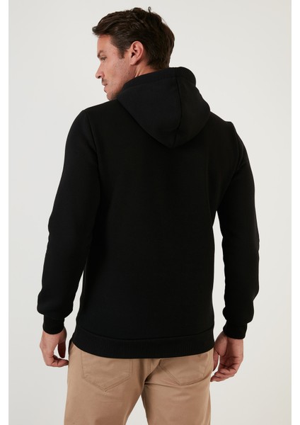 Slim Fit Kapüşonlu Kanguru Cepli İçi Tüylü Yumuşak Şardonlu Sweat Erkek SWEAT 5905281 indirimleri