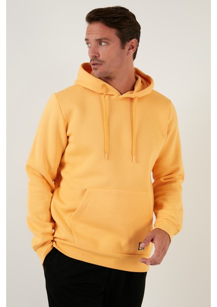 Slim Fit Kapüşonlu Kanguru Cepli İçi Tüylü Yumuşak Şardonlu Sweat Erkek SWEAT 5905281 modelleri