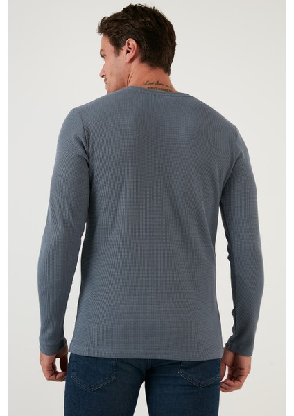 Pamuklu Bisiklet Yaka Basic Sweat Erkek Sweat 5905073 indirimleri