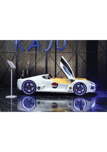 Kaju Moon Aero Full Beyaz Arabalı Yatak modelleri