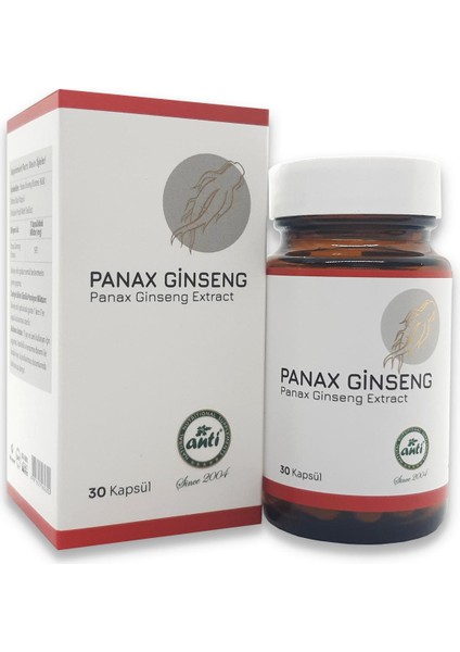 Panax Ginseng Ekstresi(%12 ginsenosides) 30 Kapsül