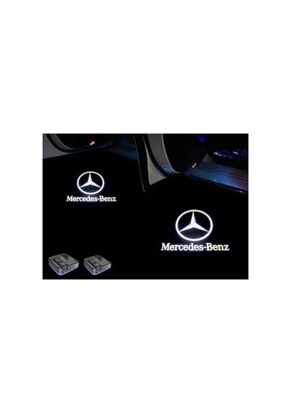 Mercedes Mesafe Sensörlü Kapı Altı Logo