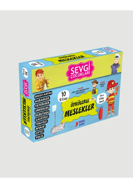 Sevgi Çocukları Öykülerle Meslekler Serisi 3. ve 4.sınıflar Için 10 Kitap