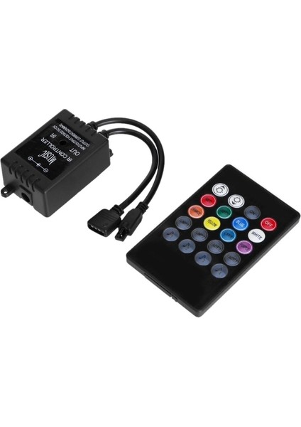 Müziğe /sese Duyarlı Rgb LED Kontrol Paneli + Kumanda – 20 Tuşlu