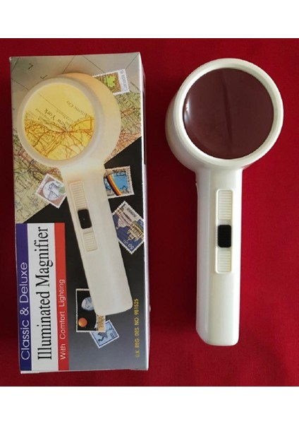 Işıklı Büyüteç 90 mm Çaplı Klasik & Lüks