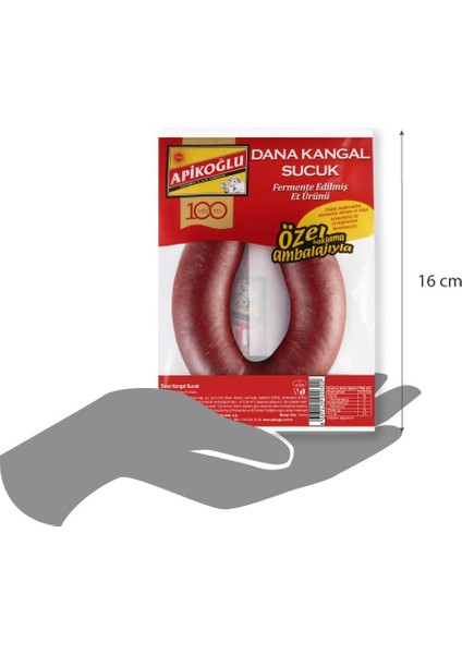 Apikoglu Dana Fermente Sucuk 280G 6lı