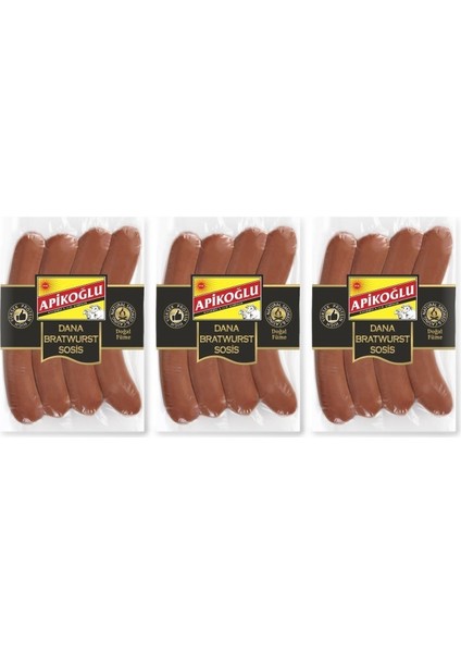 Dana Bratwurst Sosis 330-370 gr 3'lü Paket