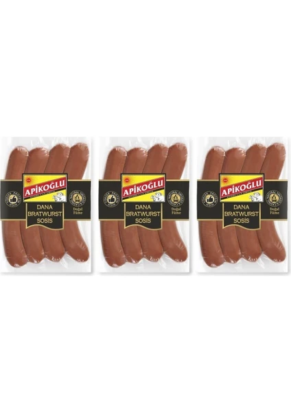 Dana Bratwurst Sosis 330-370 gr 3'lü Paket