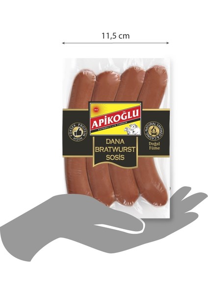 Dana Bratwurst Sosis 330-370 gr 3'lü Paket