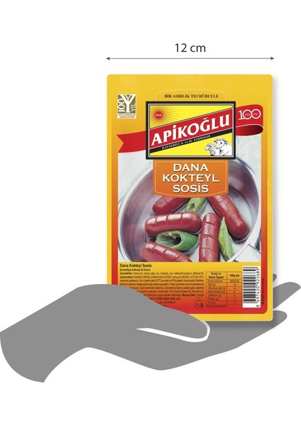 Dana Kokteyl Sosis 220 gr 3'lü Paket