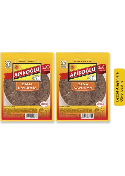Siniri Alınmış Dilim Kavurma 100 gr 2'li Paket