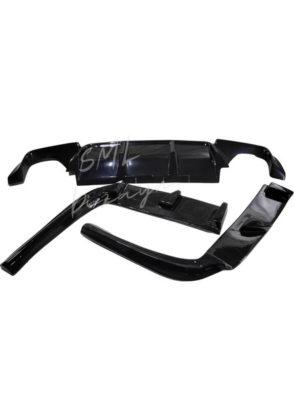 Bmw F10 3-Parça-Difüzör-Arka-Ek (Plastik)