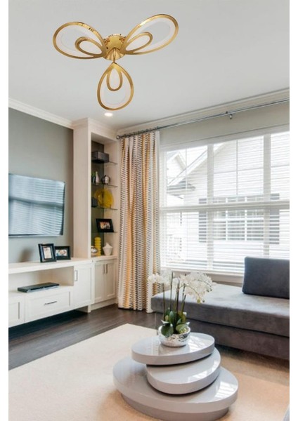 001-3 Sarı LED Avize