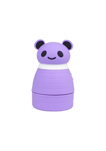 600ML Karikatür Silikon Katlanır Suluk (Yurt Dışından)