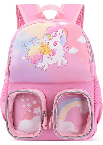Çocuk Karikatür Anaokulu Sırt Çantası - Pembe (Yurt Dışından)