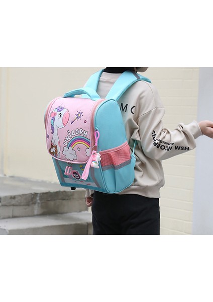 Çocuk Sevimli Karikatür Uzay Anaokulu Çantası - Yeşil/pembe (Yurt Dışından) modelleri