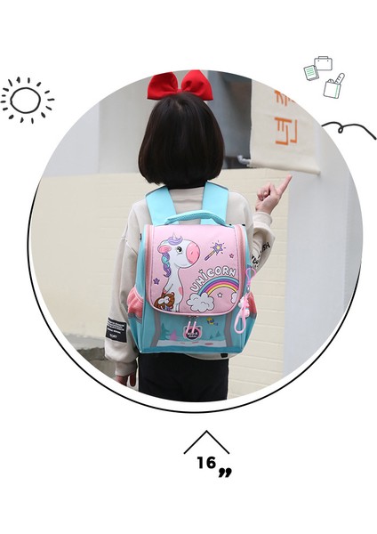 Çocuk Sevimli Karikatür Uzay Anaokulu Çantası - Yeşil/pembe (Yurt Dışından) fırsatları