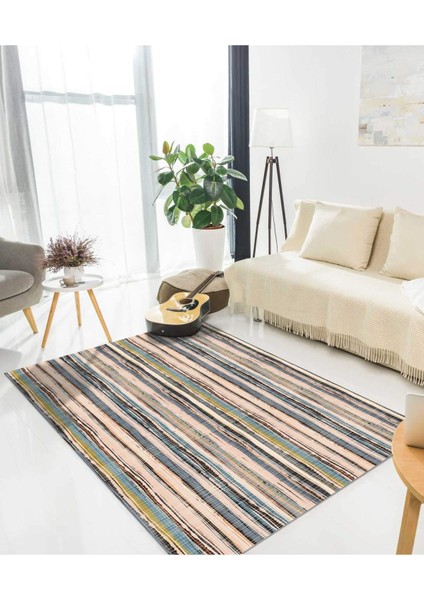 Renkli Halılar Yıkanabilir Dijital Baskı Modern Dekoratif Kaymaz Tabanlı Salon Halısı Mutfak Halısı Yolluk