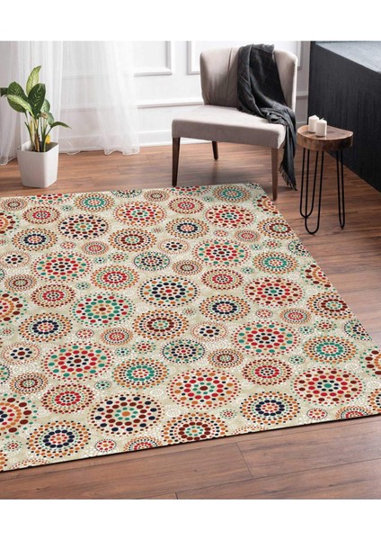 Renkli Halılar Yıkanabilir Dijital Baskı Modern Dekoratif Kaymaz Tabanlı Salon Halısı Mutfak Halısı Yolluk