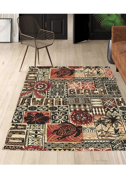 Renkli Halılar Yıkanabilir Dijital Baskı Modern Dekoratif Kaymaz Tabanlı Salon Halısı Mutfak Halısı Yolluk