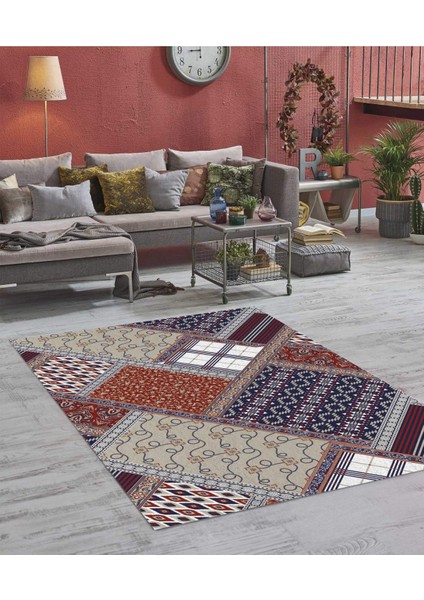 Renkli Halılar Yıkanabilir Dijital Baskı Modern Dekoratif Kaymaz Tabanlı Salon Halısı Mutfak Halısı Yolluk